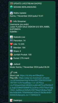 Panduan Lengkap: Monitoring Shopee Live Otomatis dengan Google Apps Script
