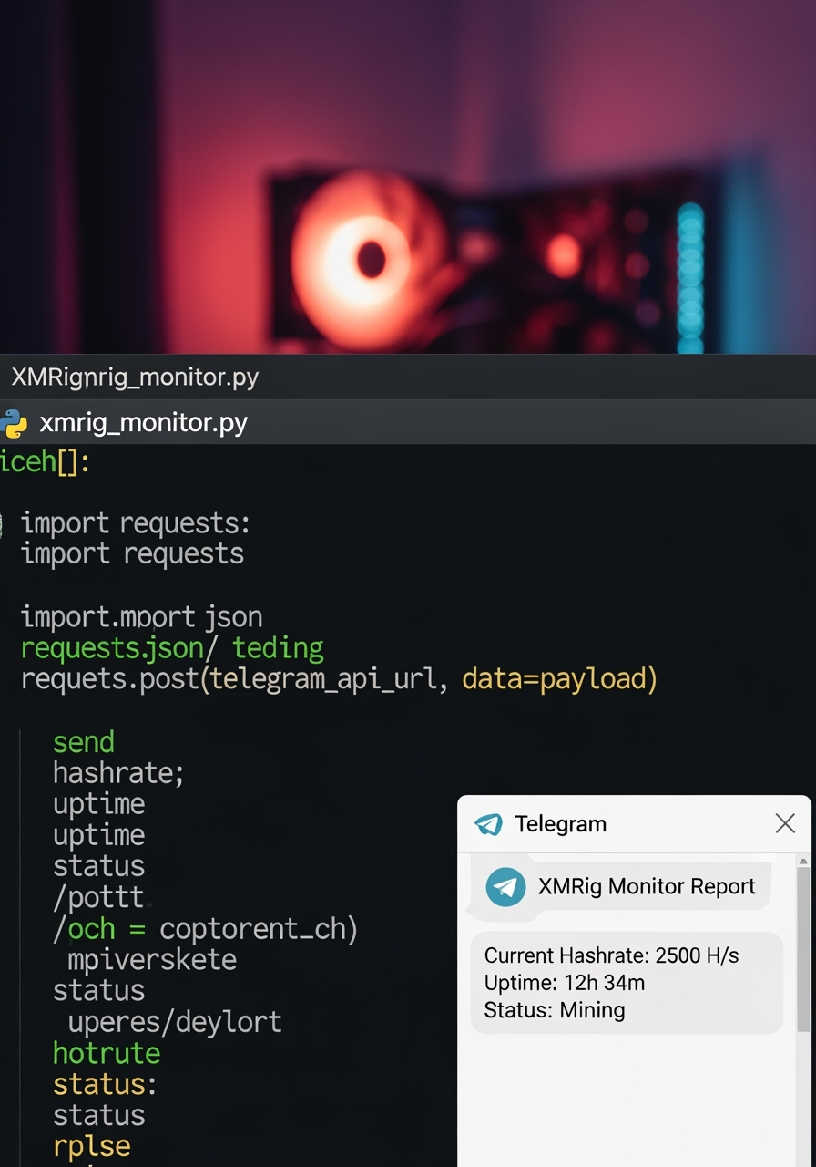 Cara Mudah Pantau Mining XMRig di Telegram dengan Python