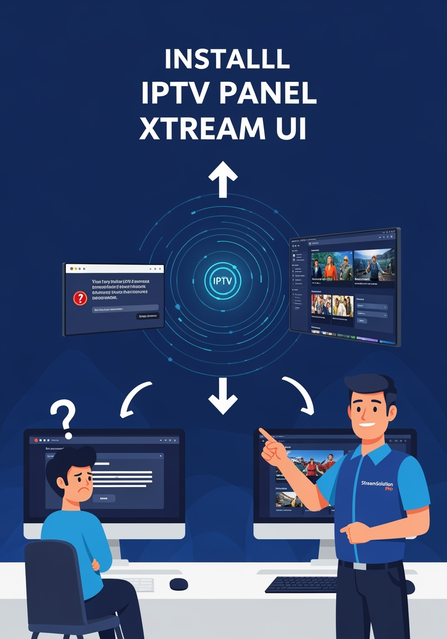 Installasi IPTV Panel Xtream UI Profesional - Harga Terbaik