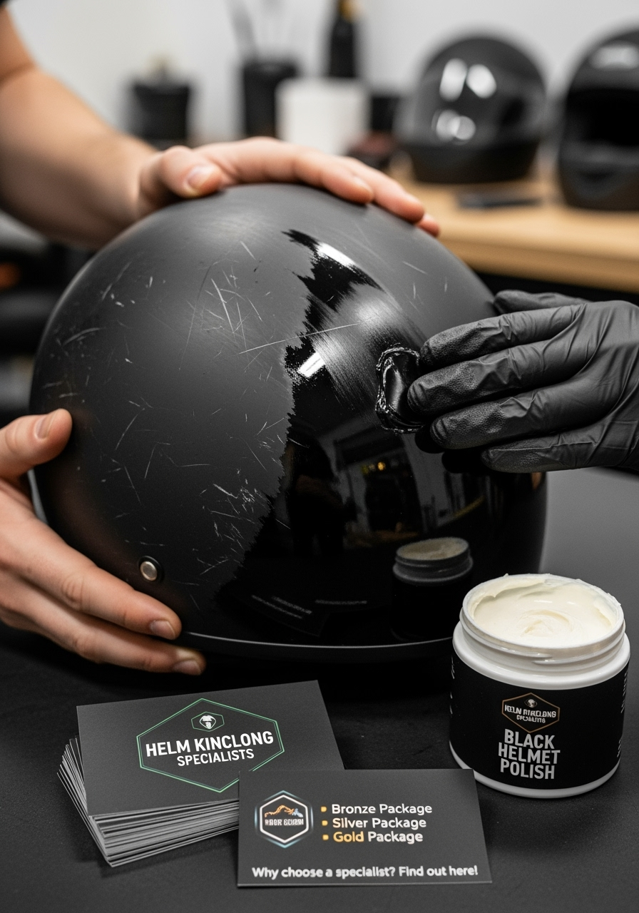 Jasa Semir Helm Hitam: Kinclong Maksimal, Harga Minimalis!