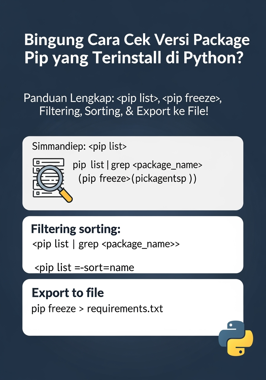 Cara Mudah Cek & Kelola Versi Package Pip di Python