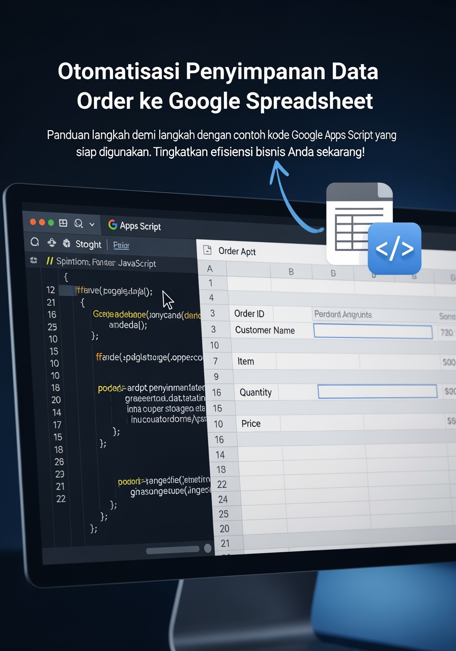 Membuat API Google Apps Script untuk Simpan Data Order ke Spreadsheet