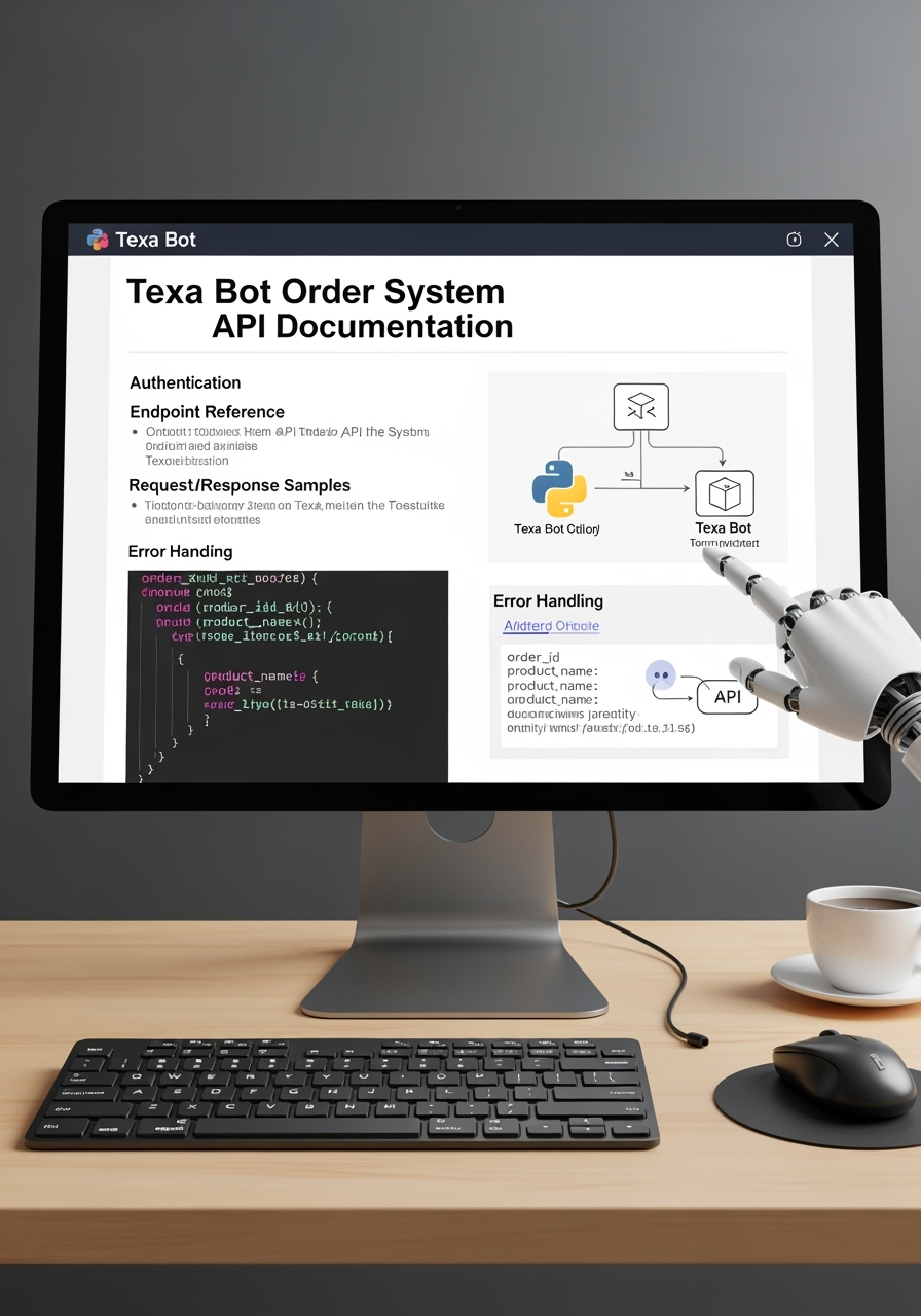 Panduan Lengkap: Dokumentasi API Texa Bot untuk Manajemen Pesanan