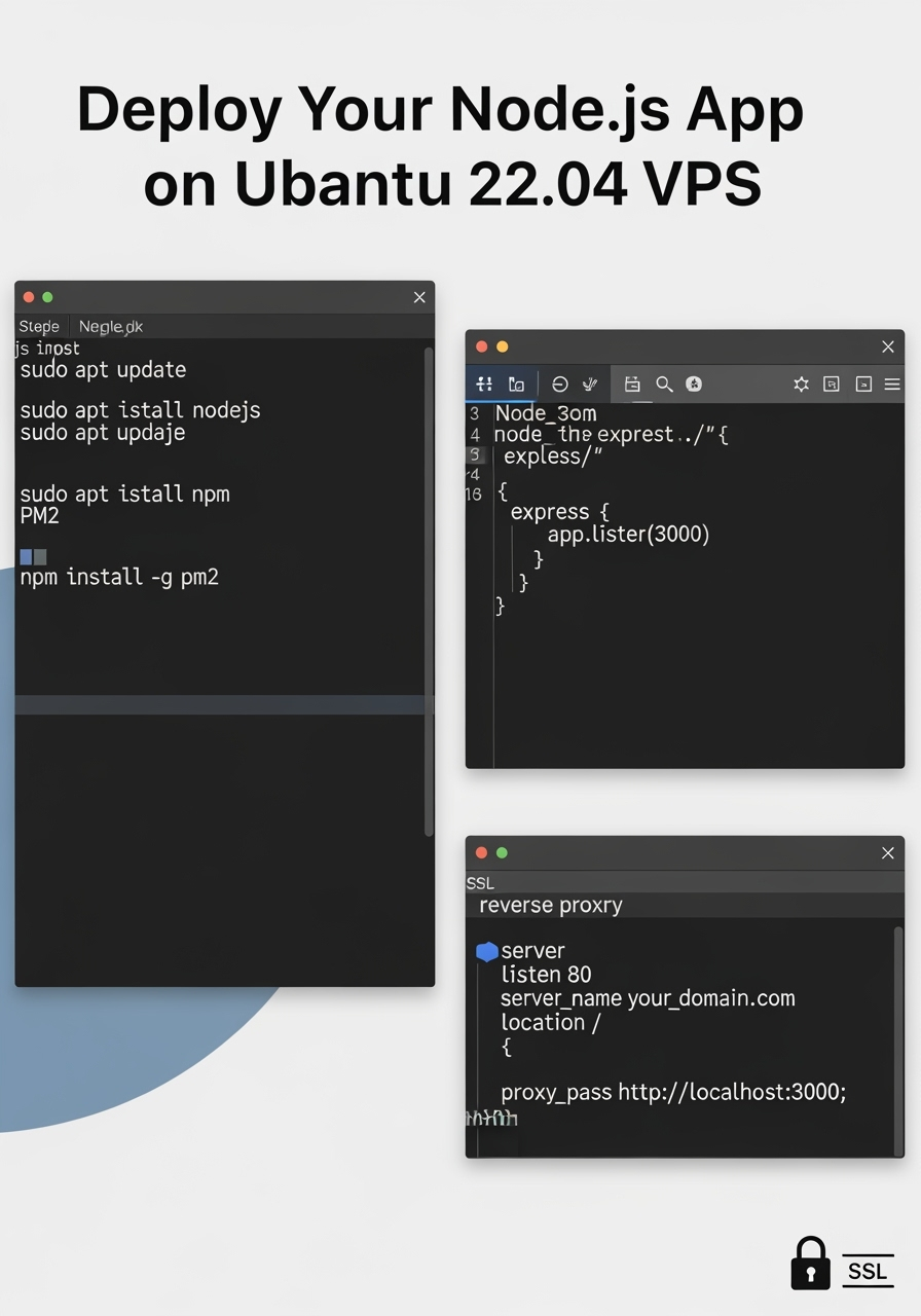 Panduan Deploy Node.js di VPS Ubuntu 22.04: Nginx, PM2 & SSL
