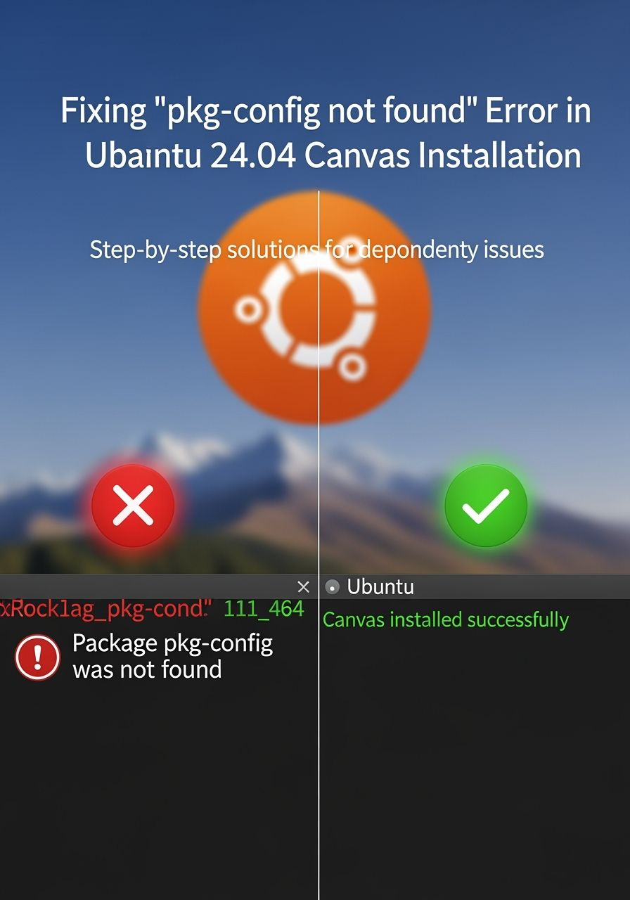 Solusi Error pkg-config Canvas di Ubuntu 24.04: Panduan Lengkap