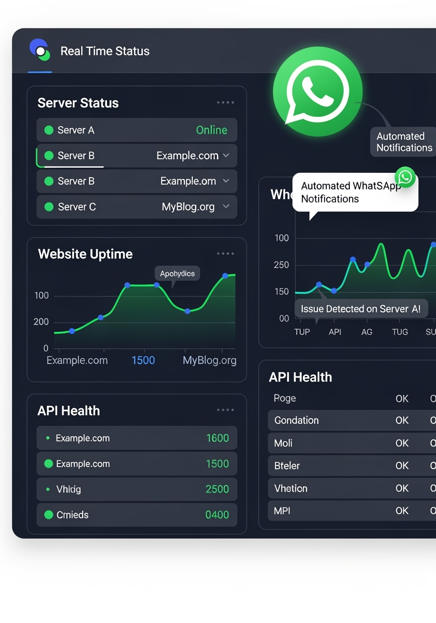 Status Monitor: Pantau Server & Website dengan WhatsApp Notifikasi
