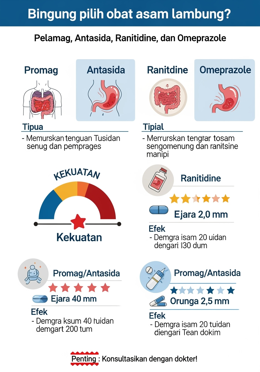 Obat Asam Lambung: Panduan Lengkap Promag, Antasida, & Lainnya