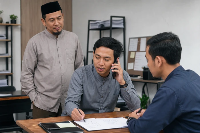 Staff travel umrah Safar memimpin proses kerja sementara owner memberi ruang untuk bertanggung jawab