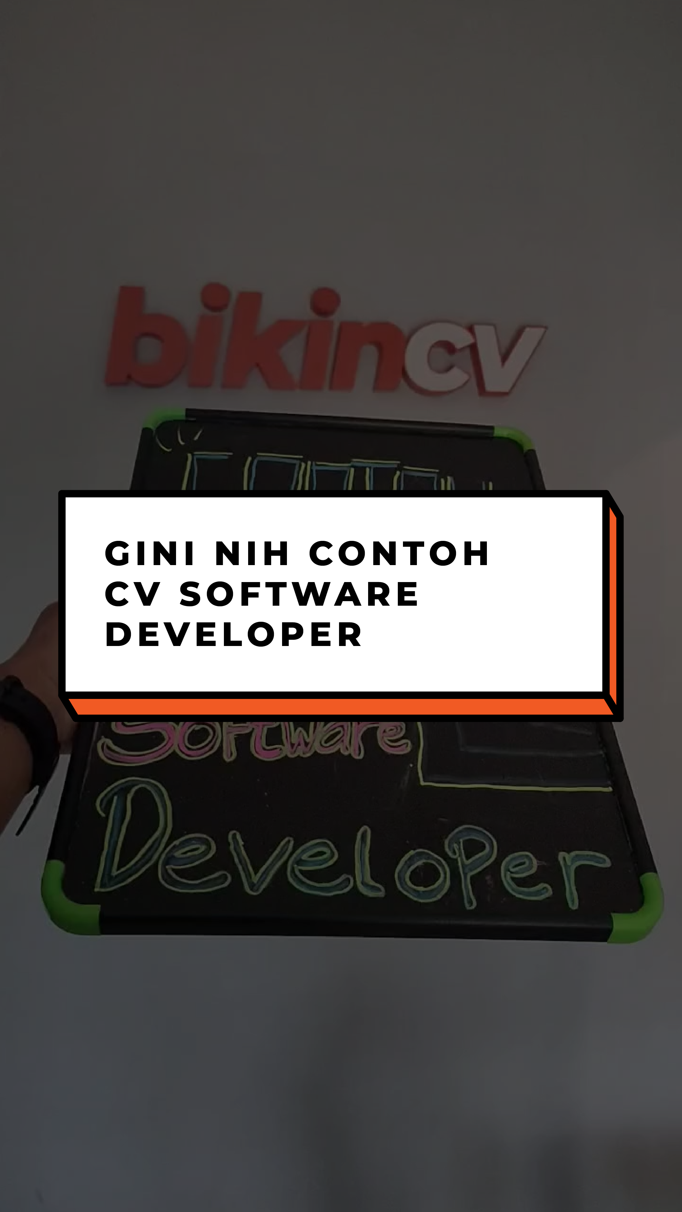 Contoh CV Software Developer