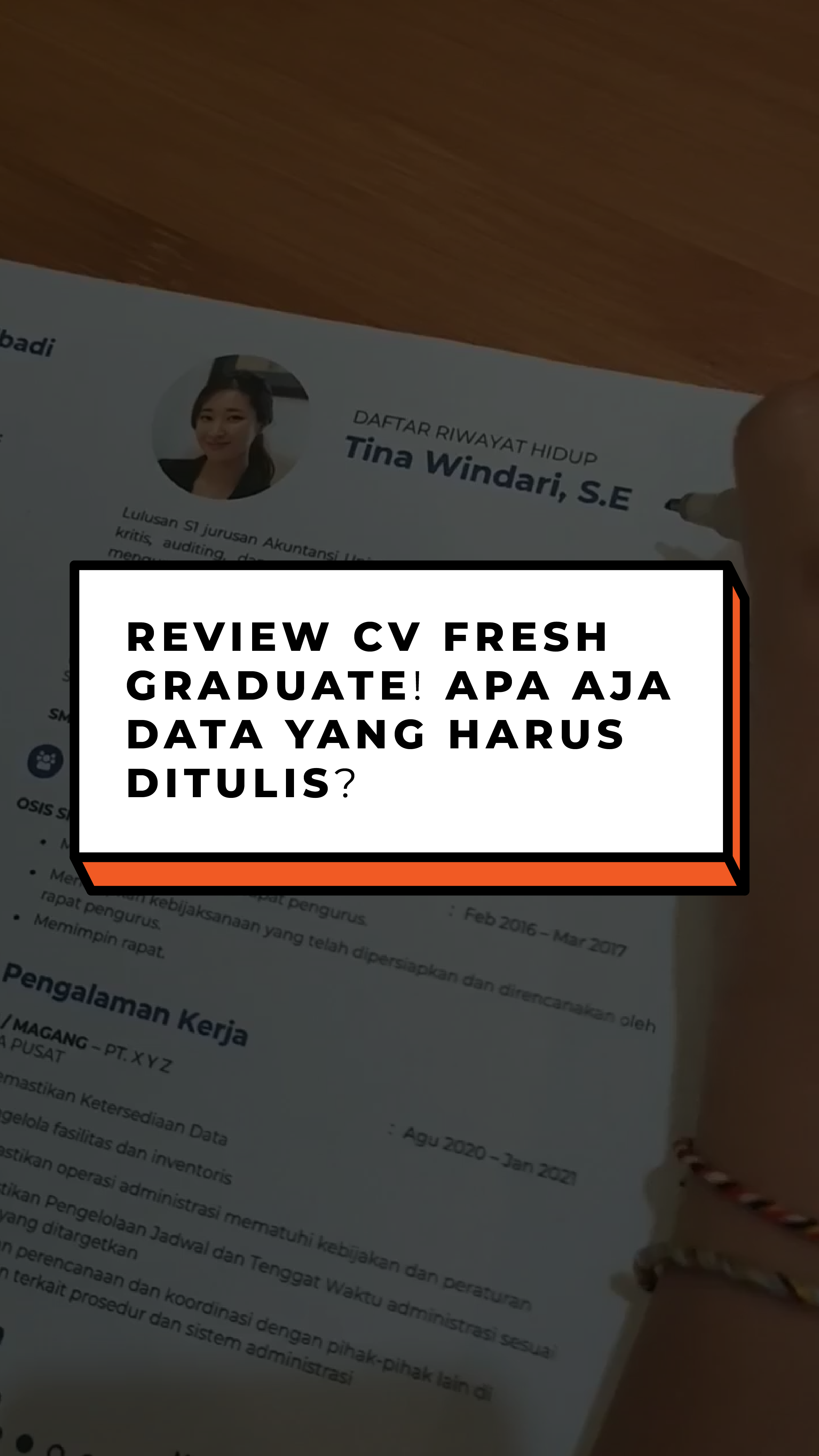 Review CV Fresh Graduate
