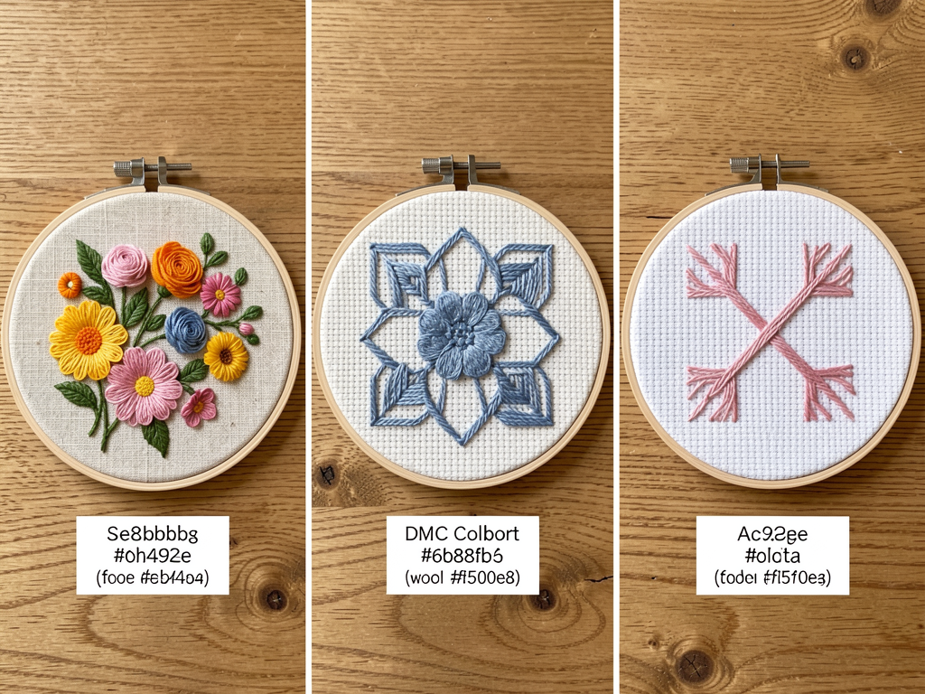 Broderie vs Tapisserie vs Point de Croix : die Unterschiede