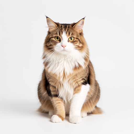 Kostenloses Muster: Die elegante Perserkatze in Tapisserie-Stickerei
