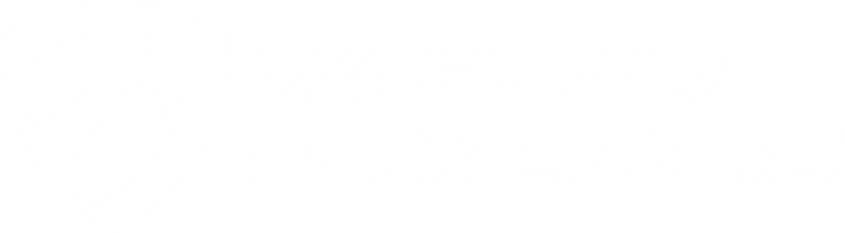 Logo 24hour Fitness Horizontal Rs White