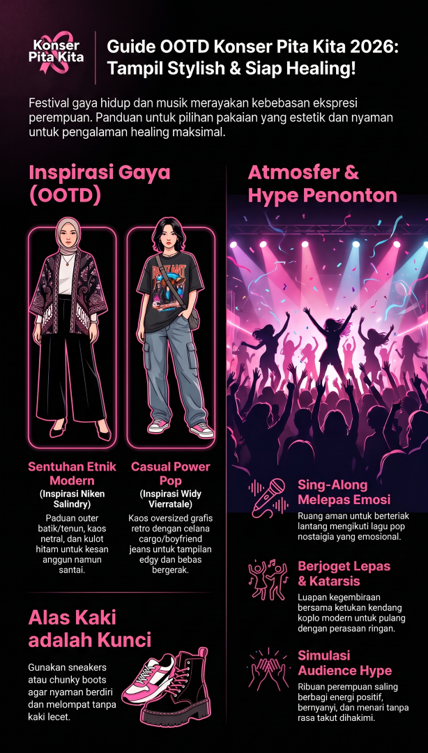 Konser Pita Kita 2026 Tempat Healing Terbaik Sekaligus Ajang Ekspresi OOTD