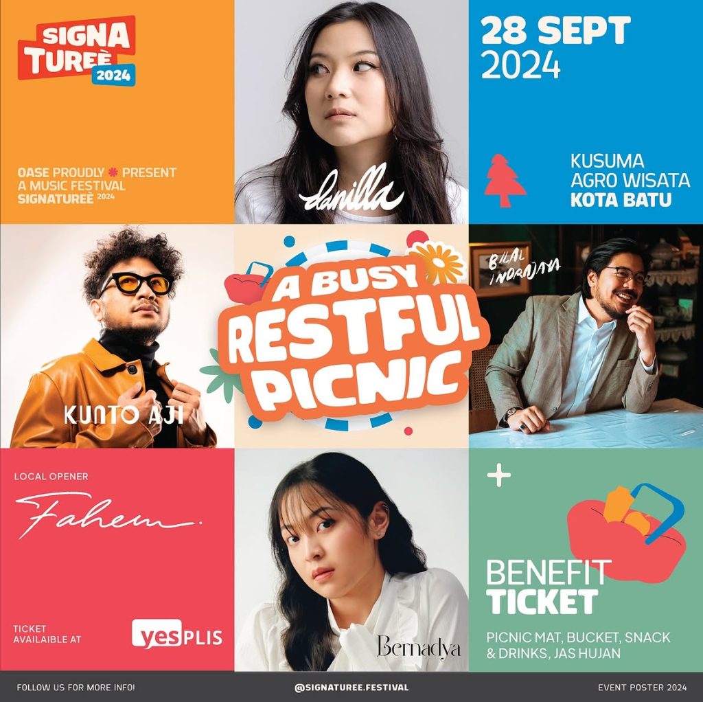 Signaturee Festival 2024 Syahdunya ‘Piknik’ Estetik Ditemani Suara Emas di Langit Kota Batu