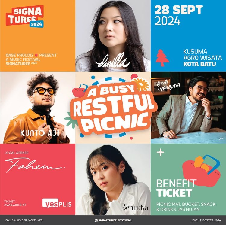 Signaturee Festival 2024 Syahdunya 'piknik' Estetik Ditemani Suara Emas Di Langit Kota Batu