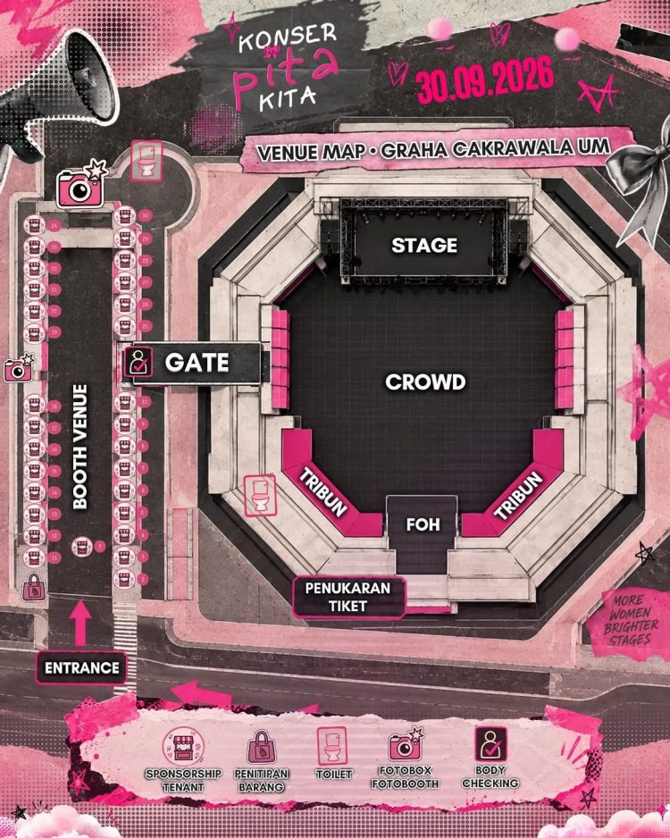 Our Map Venue Konser Pita Kita