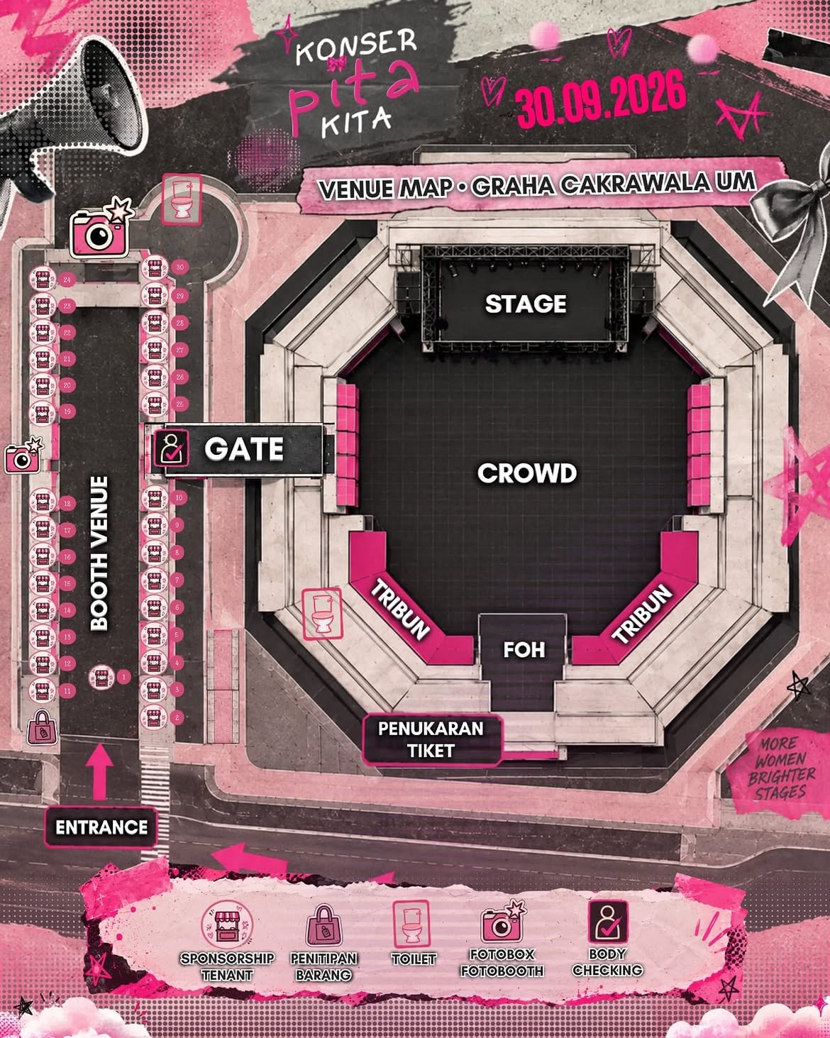 Our Map Venue Konser Pita Kita