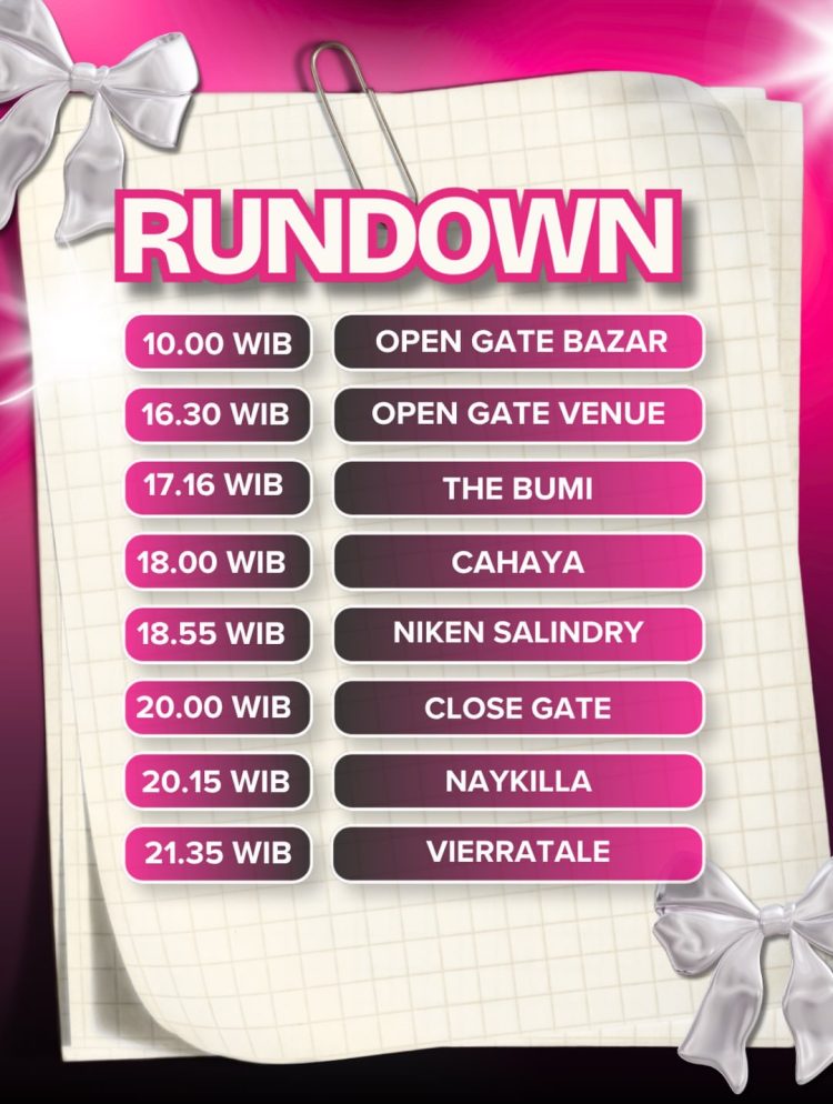 Rundown Konser Pita Kita 2026