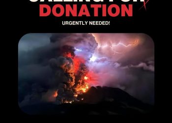 Gunung Ruang Meletus, Andien Foundation Bersama Kitabisa.com Galang Dana