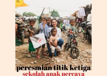 Andien Bersama Nara Kreatif Resmikan Titik Ketiga Sekolah Anak Percaya