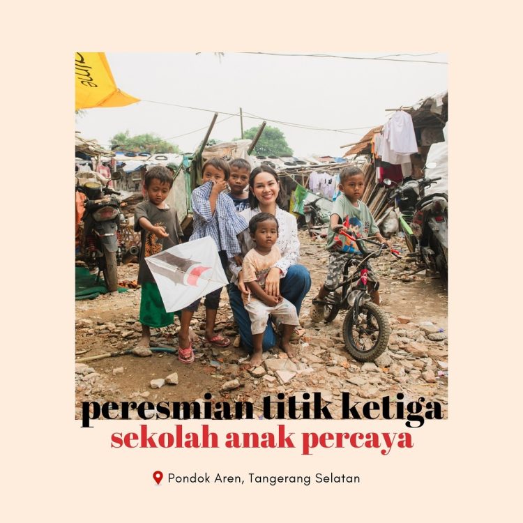 Andien Bersama Nara Kreatif Resmikan Titik Ketiga Sekolah Anak Percaya