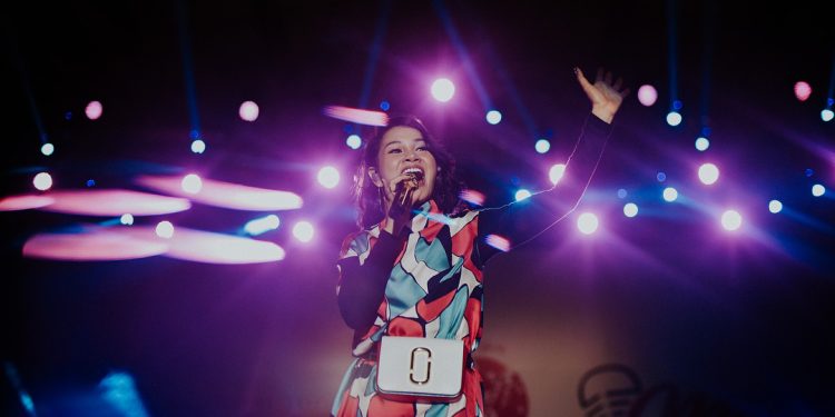 Andien Performance Di Indonesia Japan Music Festival