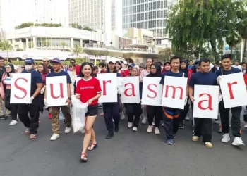 Andien Plogging Di Cfd Jakarta Menuju Konser Suarasmara