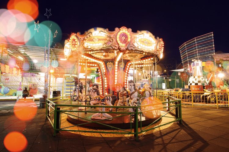 Wahana Sejuta Bocah Merry Go Round Di Batu Night Spectacular