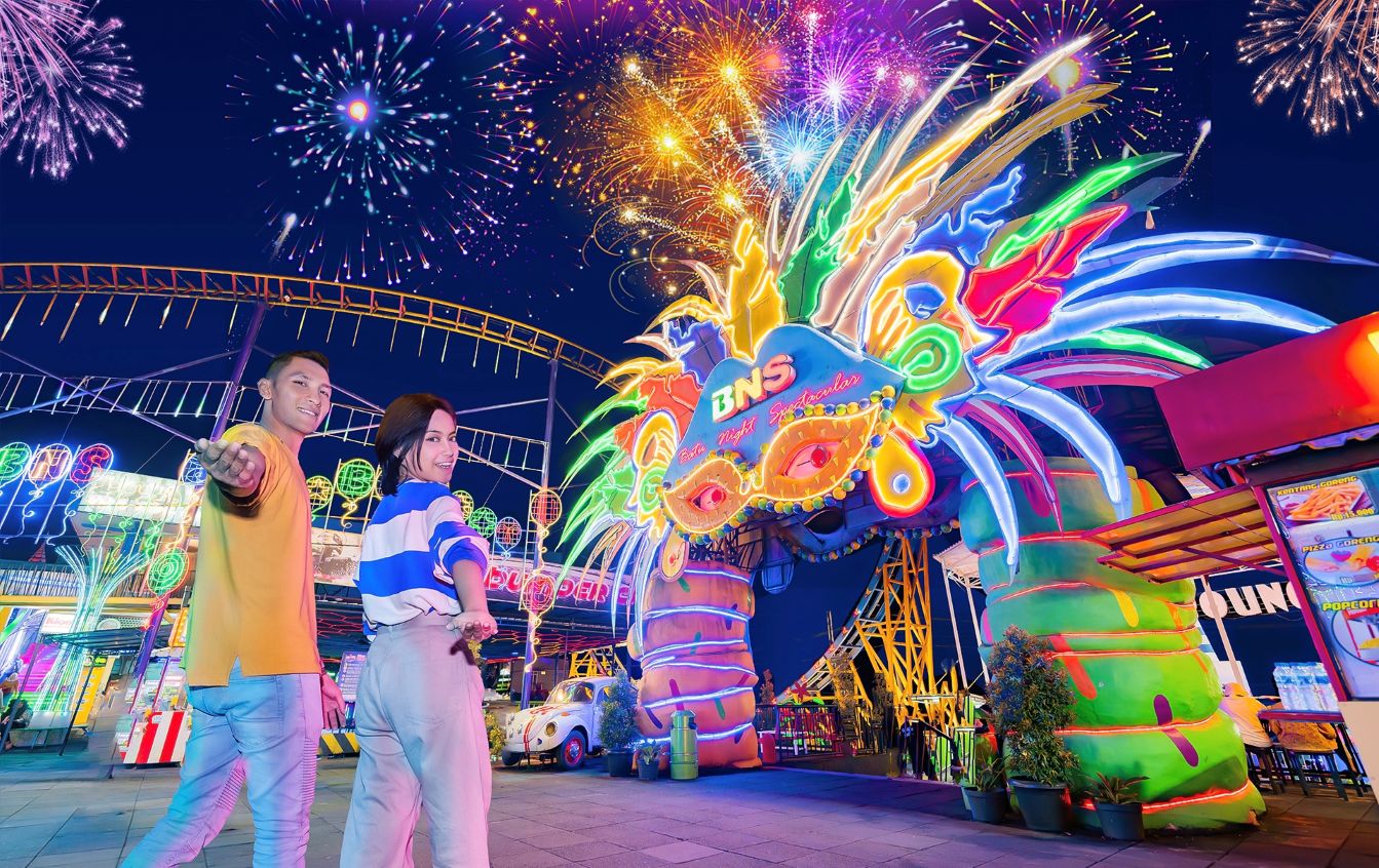 BNS Batu Night Spectacular taman hiburan malam lampion