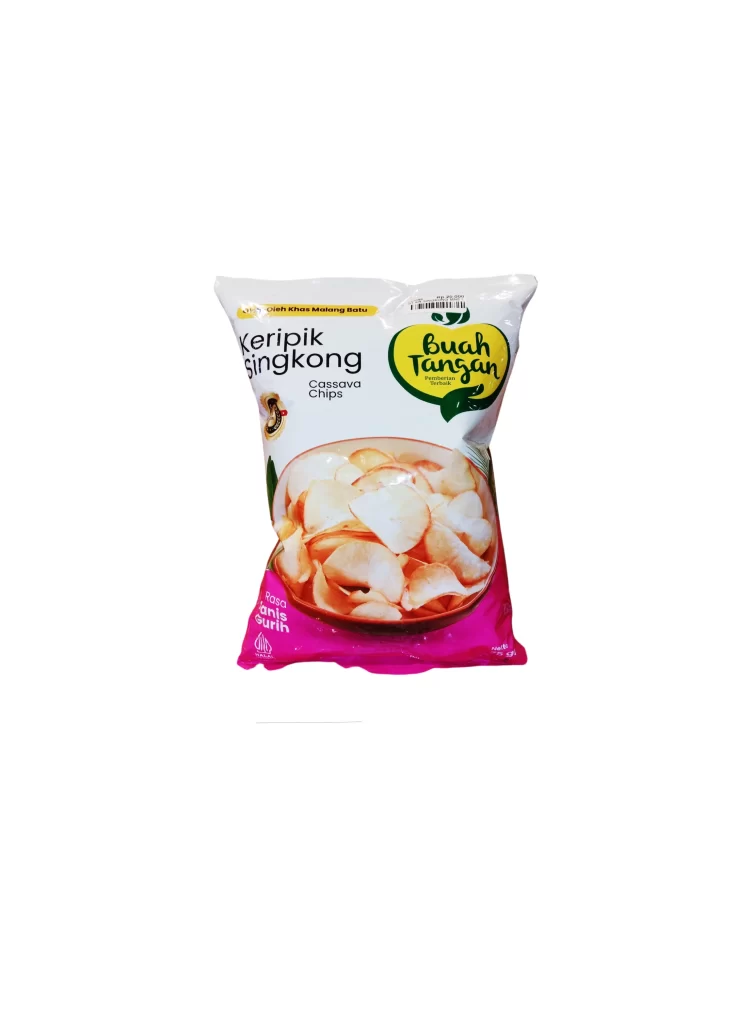 Produk Buah Tangan Keripik Singkong Rasa Manis Gurih