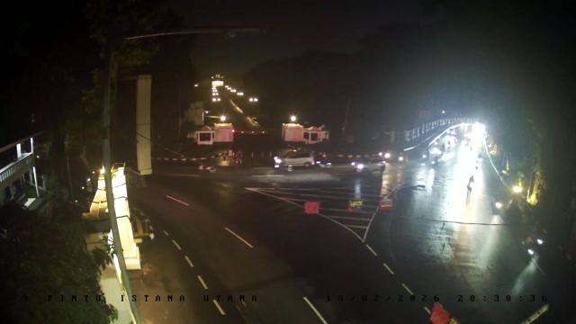 CCTV Simpang Denpom Arah Pintu Utama Istana