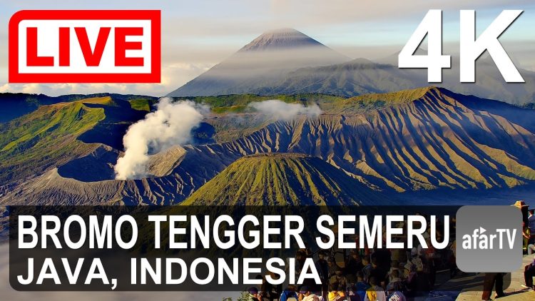 Live Now 247 Bromo And Semeru Volcano, Java, Indonesia In 4k Ultra Hd
