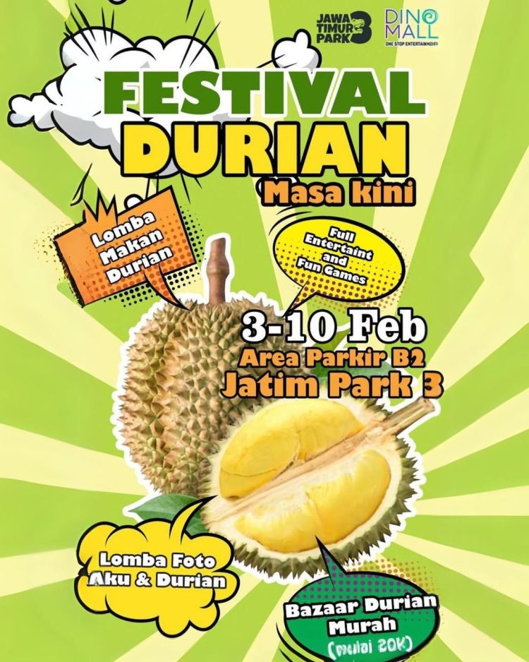 Festival Durian Masa Kini Mulai Tanggal 3 10 Februari 2024