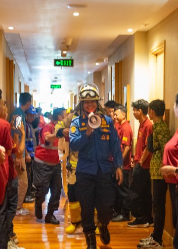 Pelatihan Evakuasi Gedung Bertingkat Dan Pemaparan K3 Pemadaman Kebakaran