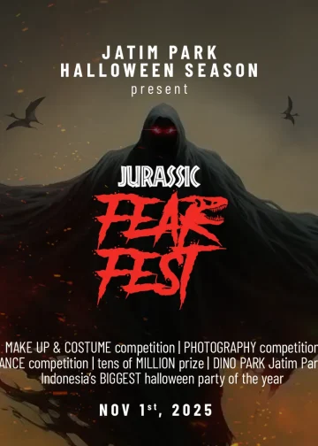 Poster Jurassic Fest Jatim Park Halloween 2025 (1)