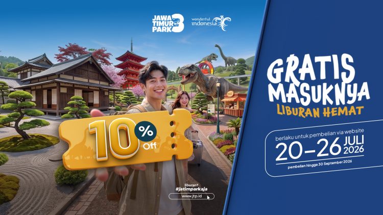 Diskon Spesial Liburan Murah Jatim Park 3 Sebelum Harga Naik! Ambil Diskonnya Sekarang, Berlaku 20 26 Juli 2026.
