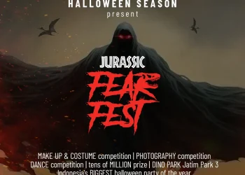 Poster Jurassic Fest Jatim Park Halloween 2025
