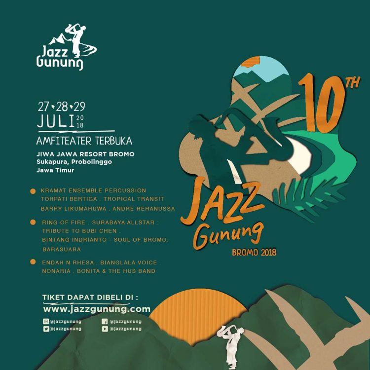 Jazz Gunung Bromo 2018 dengan tema Satu Jazzawarsa: 10 Tahun Jazz Gunung Merayakan Keragaman membuktikan melalui musik Indonesia adalah satu.