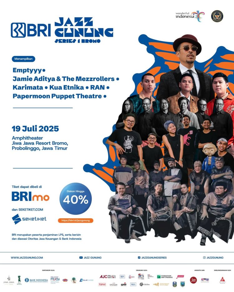 Poster Jazz Gunung Series 1 Bromo 2025