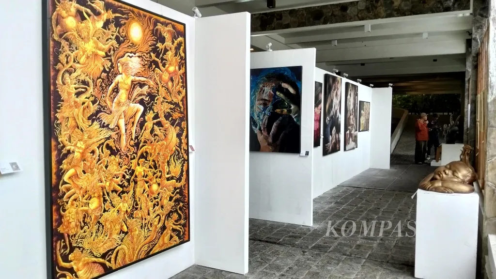 Sejumlah Karya Seni Visual Dipamerkan Di Jazz Gunung