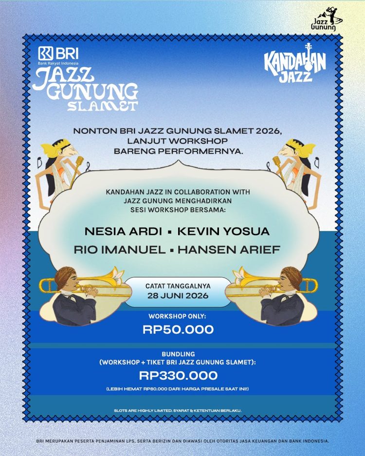 Bri Jazz Gunung Slamet 2026 Berlanjut Lewat Ruang Belajar Kandahan Jazz