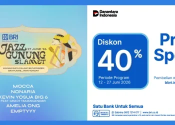 Bank BRI Tebar Diskon Tiket 40% Di Jazz Gunung Slamet 2026