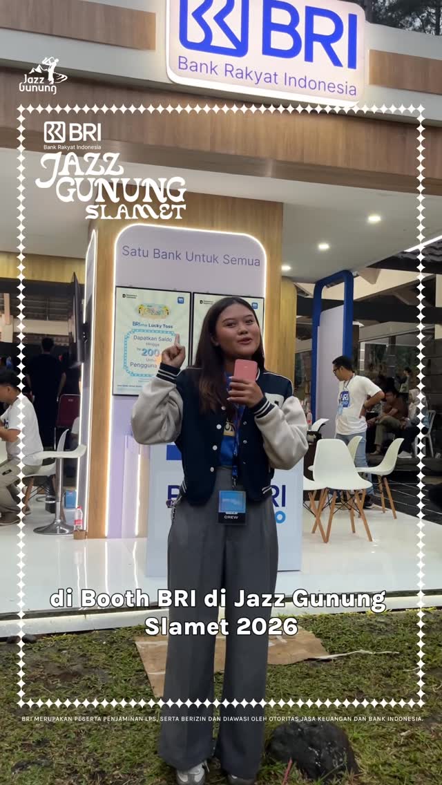 Booth Interaktif Bri Jadi Magnet Pengunjung Di Tengah Konser Jazz Gunung Slamet 2026