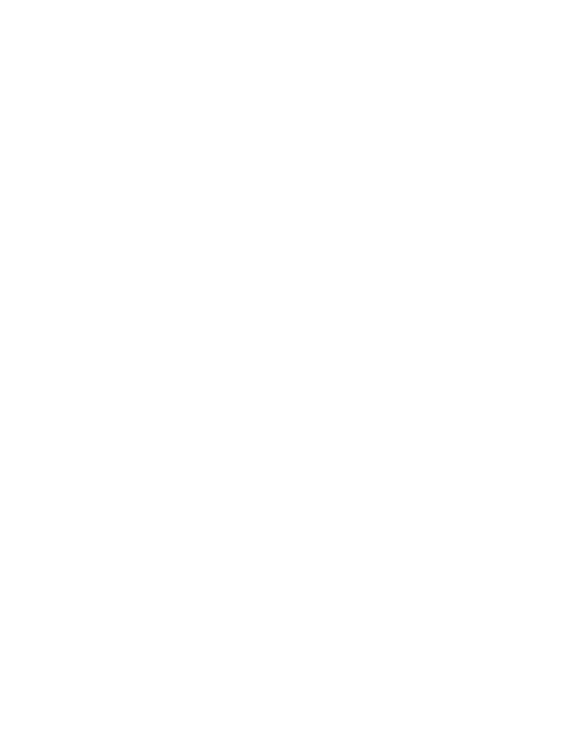 Logo Rehat Bromo Putih