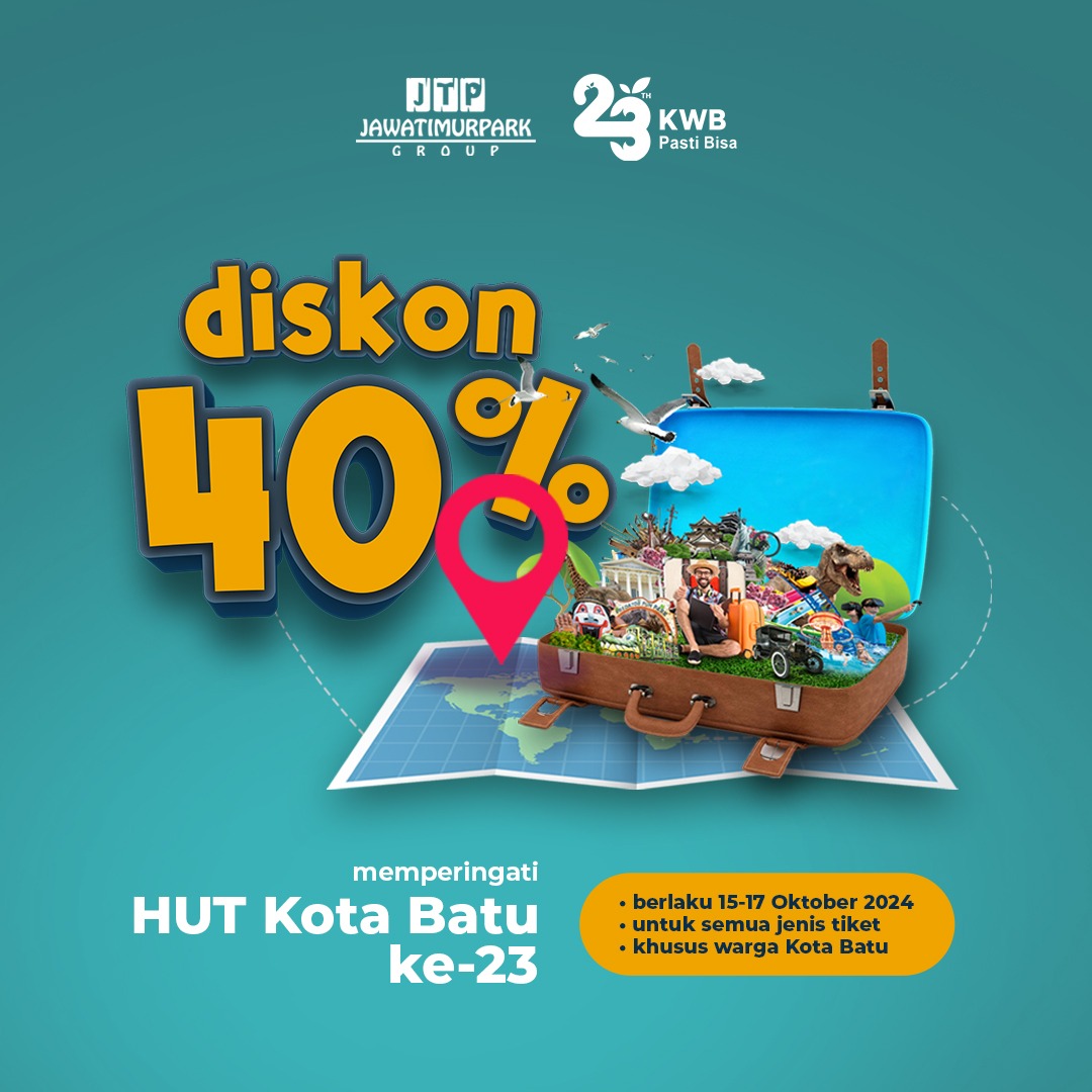 Jawa Timur Park Group Bagi Warga Kota Batu Di Hari Jadi Kota Batu Ke 23