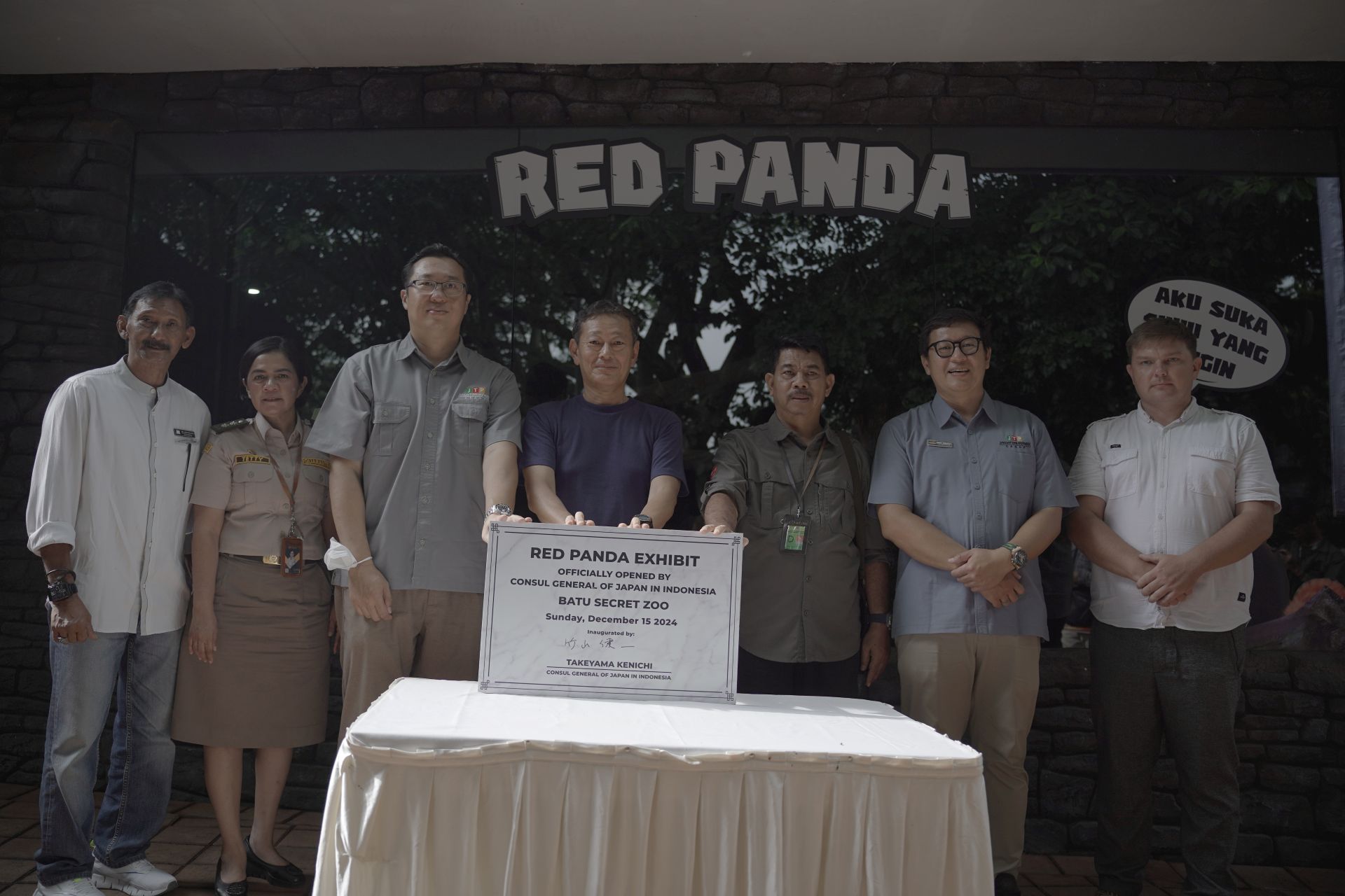 Peresmian Exhibit Red Panda, Batu Secret Zoo Oleh Konsulat Jepang, Mr. Takeyama Kenichi