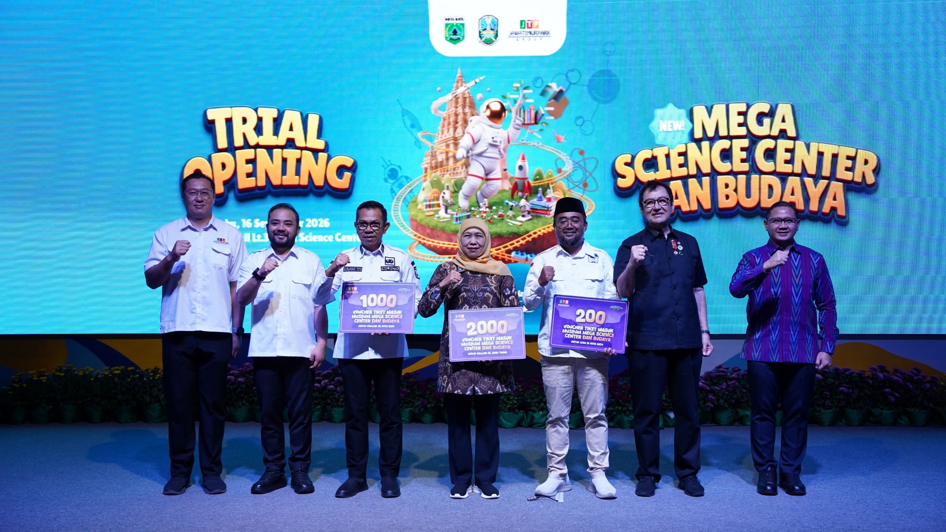 Trial Opening Mega Science Center Dan Budaya
