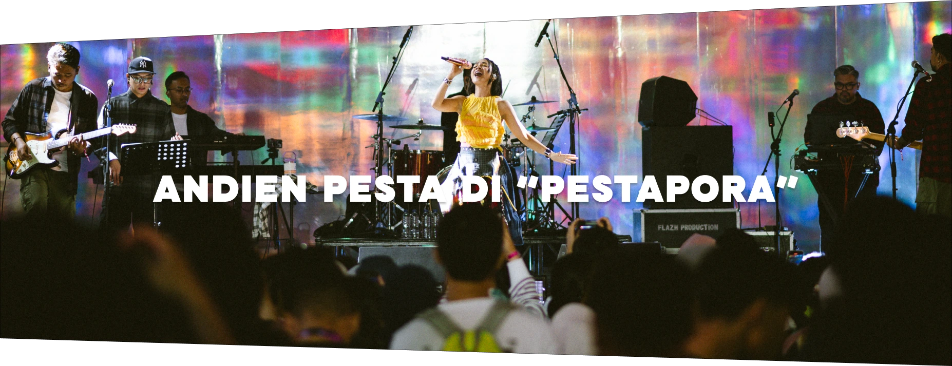 Banner Andien Aisyah di Pestapora