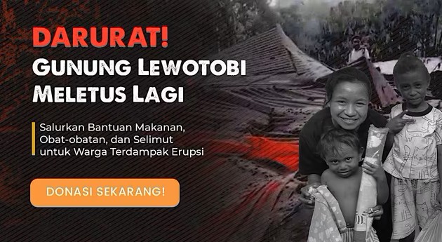 Kitabisa Darurat Gunung Lewotobi Meletus Lagi